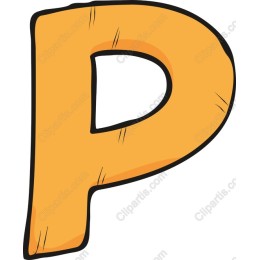 Cartoon Style Letter P