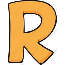 Vibrant Playful Letter R