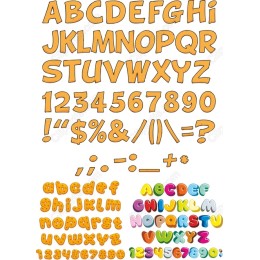 Alphabet and Number Clipart Bundle - Playful