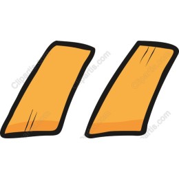 Orange Slanted Quote Marks