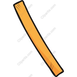 Cartoon-style Yellow Stick