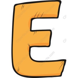 Cartoon Letter E