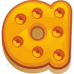 Cheesy Letter D