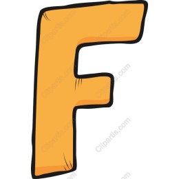 Vibrant Cartoon Letter F