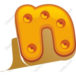 Playful 3D Letter N