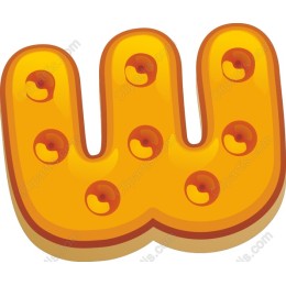 Cheesy Letter W