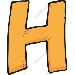 Bold Cartoon Letter H