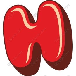 Vibrant Red Playful Shape