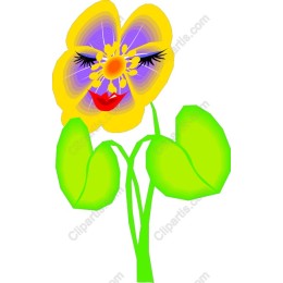 Whimsical Flower Face