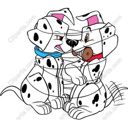 Playful Dalmatian Puppies