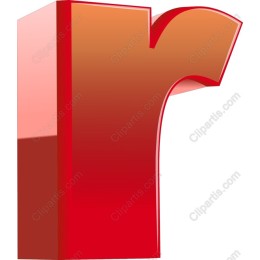 3D Red Letter R