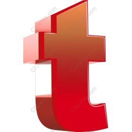3D Red T