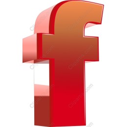 3D Red Facebook Logo