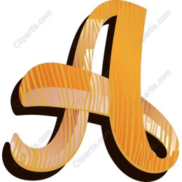 Wood Textured Letter A