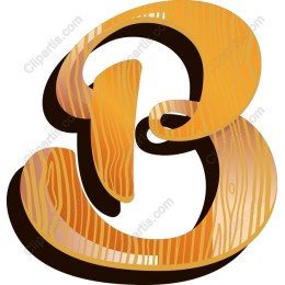 Wooden Letter B