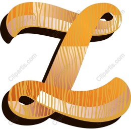 Wood Textured Letter Z