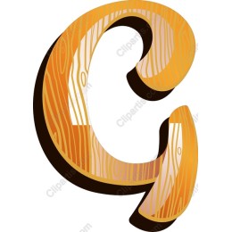 Wooden Letter C