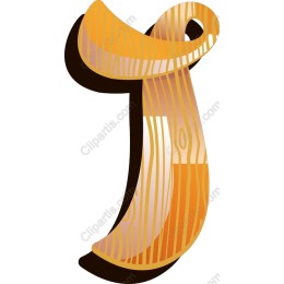 Wooden Letter 'J'