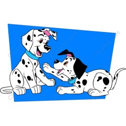Playful Dalmatian Duo