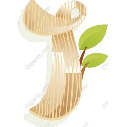 Wooden Letter J - Eco-Friendly