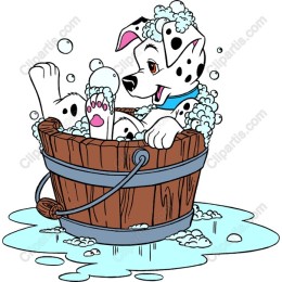Dalmatian Puppy Bubble Bath