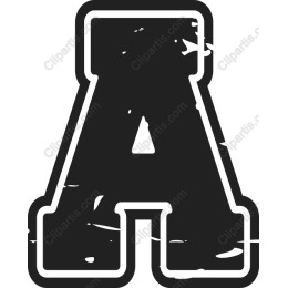 Vintage Distressed Letter A