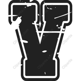 Vintage Letter V
