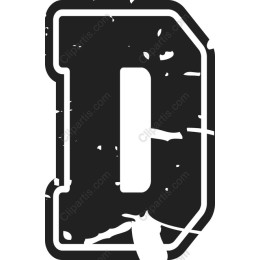 Vintage Distressed Letter D