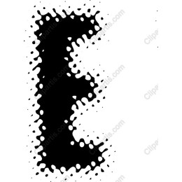 Dripping Letter E