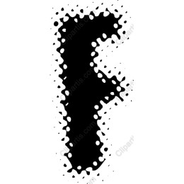 Grunge Letter F