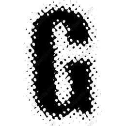 Stylized Halftone Letter G