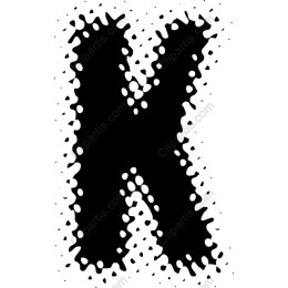 Bold Splash Letter K