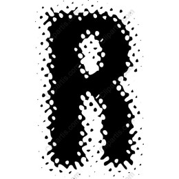 Bold Splash Letter R