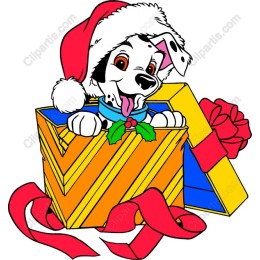 Festive Puppy in Gift Box