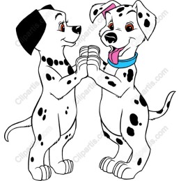 Playful Dalmatians