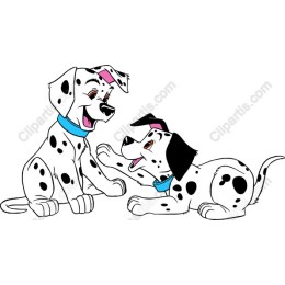 Playful Dalmatian Puppies