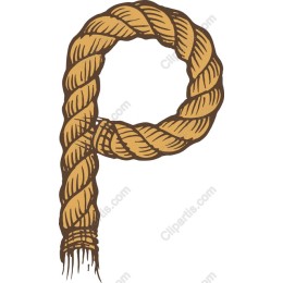 Rope Letter 'P'