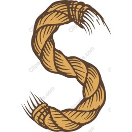 Twisted Rope Letter 'S'
