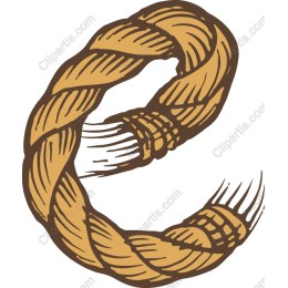 Braided Rope Letter C