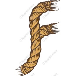 Rustic Rope Letter F