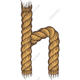 Rope Letter H