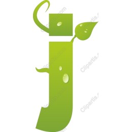 Eco-Friendly Green J Leaf Logo