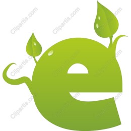 Eco-Friendly Letter E