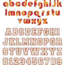 Retro Typography Clipart Set