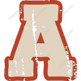 Retro Styled Letter A
