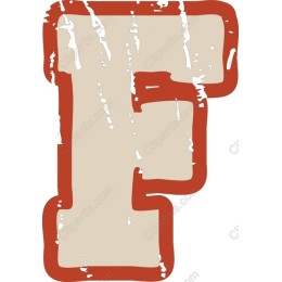 Vintage Letter F