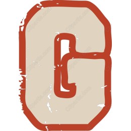 Retro Distressed Letter G