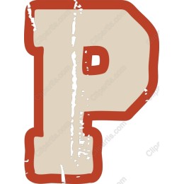Vintage Letter P