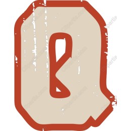 Vintage Letter Q