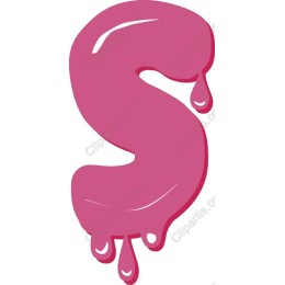 Dripping Pink Letter